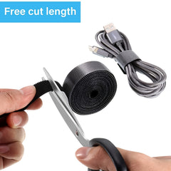 6 Rolls Hook And Loop Straps Reusable Fastening Tape