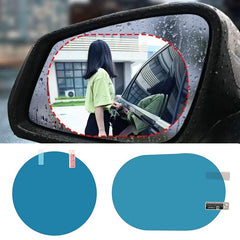 2pcs Car Truck Rearview Mirror Rainproof Film Anti Fog Anti reflective Clear Wat