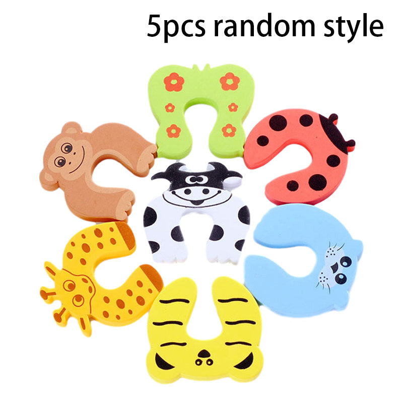 5pcs Animal Foam Door Clip Baby Safety Door Stopper