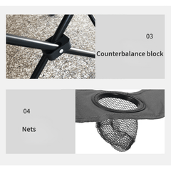 Portable Folding Recliner Chair for Outdoor Adventures Camping Fishing