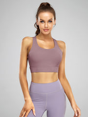 Women's Shockproof Sports Bra Back Mesh Activewear