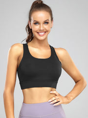 Women's Shockproof Sports Bra Back Mesh Activewear