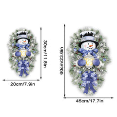 Christmas Decoration Sticker Snowman Wreath Window Door Wall Party Decor