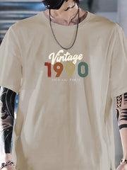 Vintage 1990 Print Stretch Tee Outdoor Wear