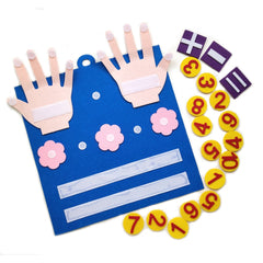 Kid Felt Finger Numbers Math Toy Counting Early Educational Board