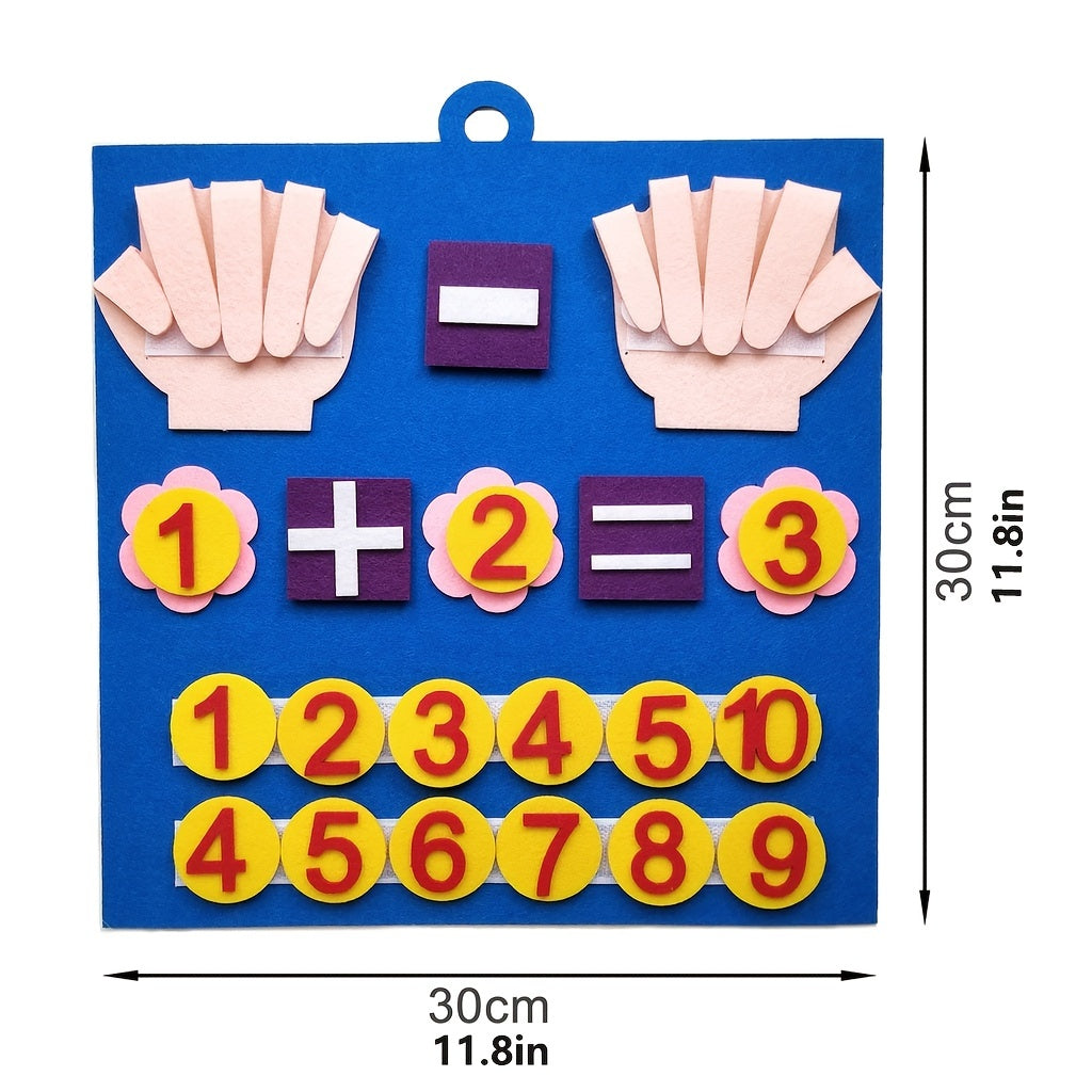 Kid Felt Finger Numbers Math Toy Counting Early Educational Board