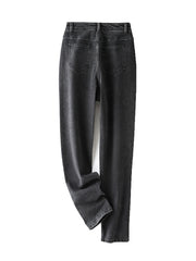  High Rise Stretch Straight Leg Jeans