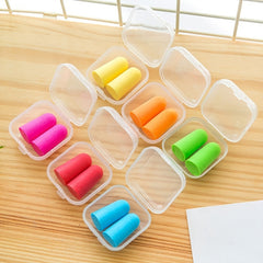 10 Pairs Soft Foam Earplugs With Case Noise Reduction for Sleep, Travel, Work