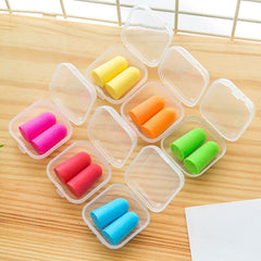 10 Pairs Soft Foam Earplugs With Case Noise Reduction for Sleep, Travel, Work