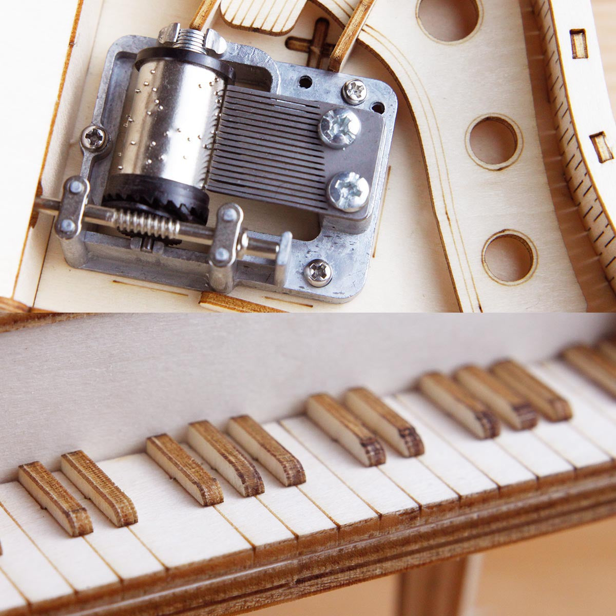 3D Handicraft Piano Music Box DIY Building Blocks