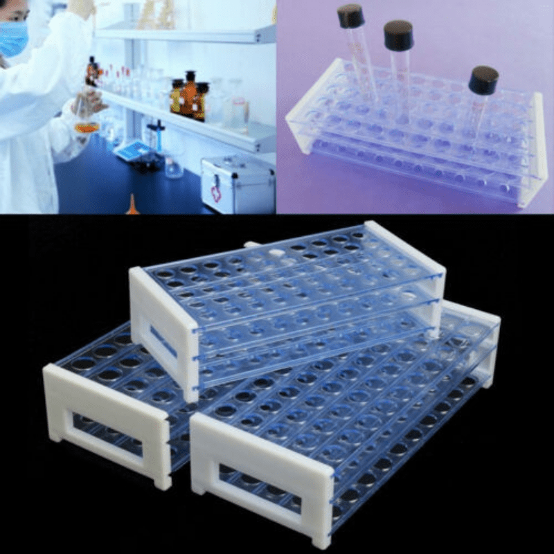 Plastic Test Tube Stand Rack for 13 16 18MM Tubes 40 50 Hole Lab Supplies