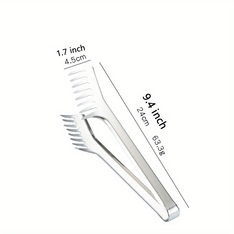 Stainless Steel Noodle Tongs Pasta Spaghetti Tongs Food Clips Kitchen Accessory