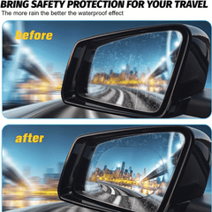 4pcs Car Rearview Mirror Film Rainproof Waterproof Anti Fog Nano Coating