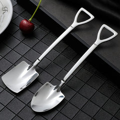 4pcs Stainless Steel Spoons Watermelon Dessert Ice Cream Spoon