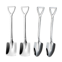 4pcs Stainless Steel Spoons Watermelon Dessert Ice Cream Spoon
