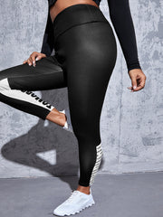  Sports Leggings Wide Waistband High Rise Yoga Pants