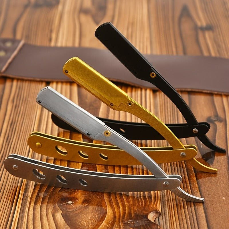 Men's Shaving Barber Tools Hair Razor Stainless Steel Straight Razor Holder