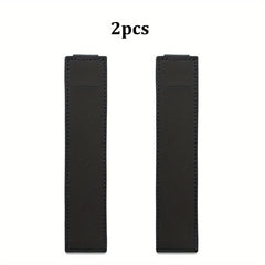 2pcs Leather Pen Holder For Planner - Adjustable Elastic Band Pen Pouch