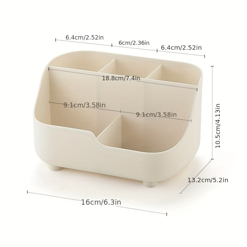 Large Capacity Five Grid Desktop Storage Box