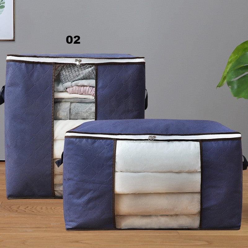 Large Capacity Clothes Storage Bag Organizer Thick Fabric Sturdy Zipper