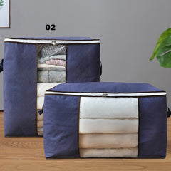 Large Capacity Clothes Storage Bag Organizer Thick Fabric Sturdy Zipper