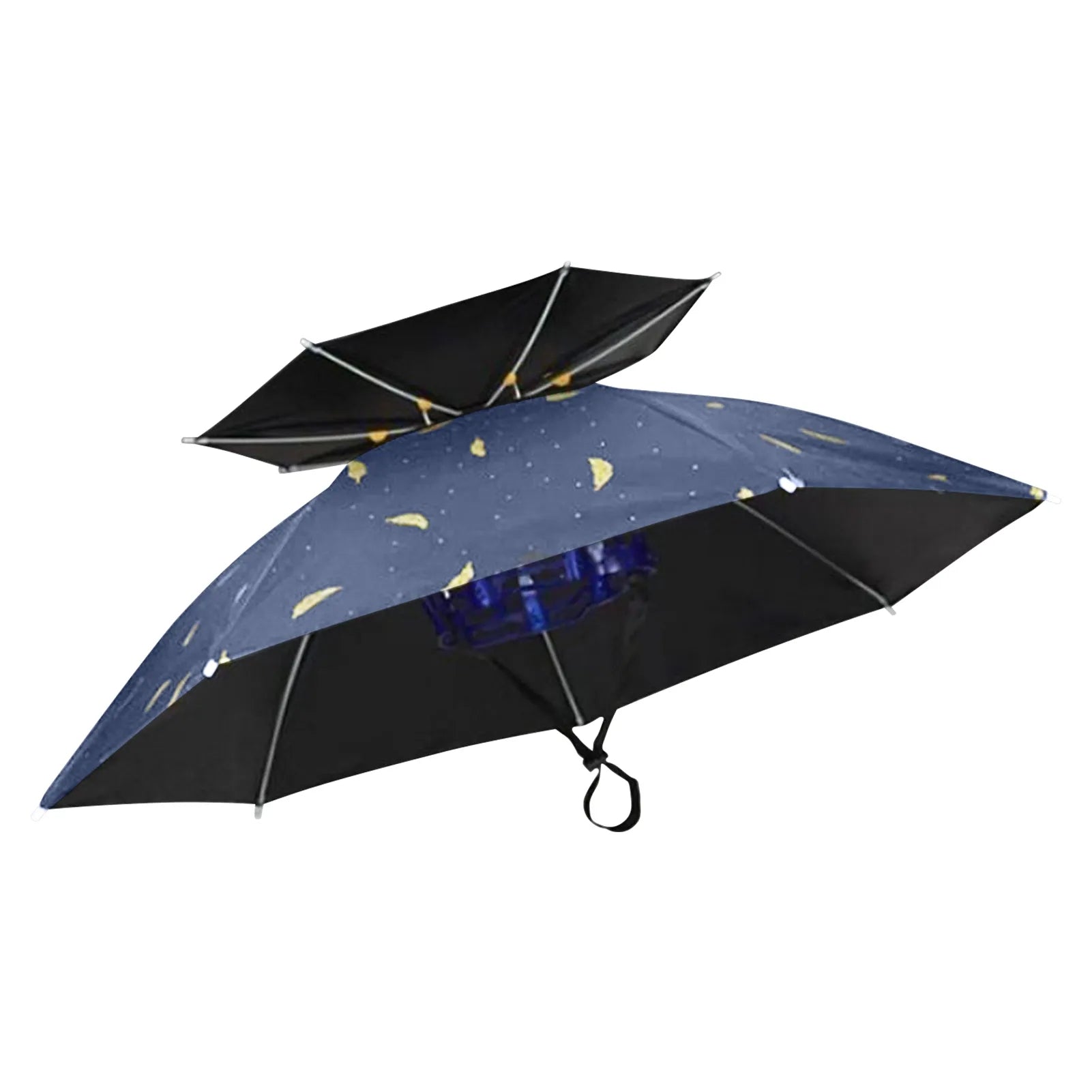 Adjustable Hands Umbrella Folding UV Protection Waterproof Double Layer Umbrella