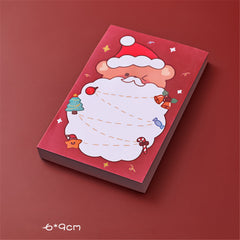 50 Sheets Christmas Memo Pad Sticky Notes School Supplies Paper Stickers