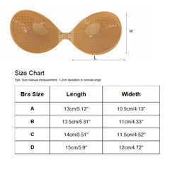 Invisible Strapless Lift Bra Self Adhesive Push Up Reusable Stick On Bra Women's