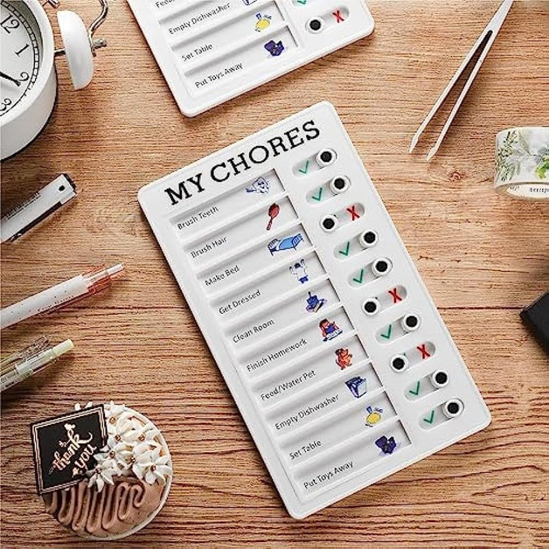 Reusable Daily Chore Schedule Memo Checklist Board