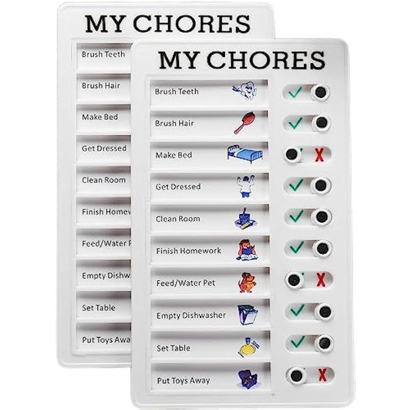 Reusable Daily Chore Schedule Memo Checklist Board