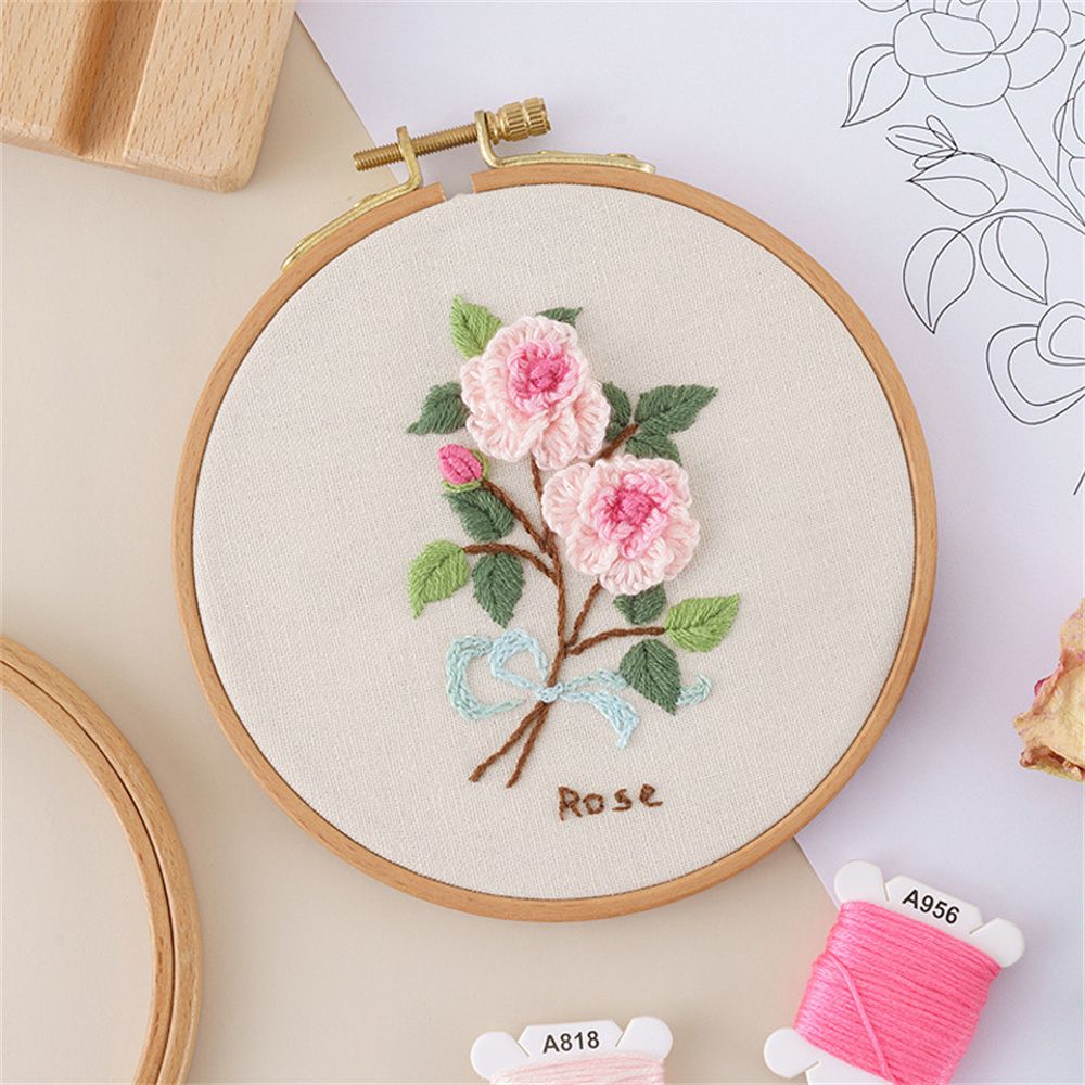 DIY Flower Decoration Embroidery Kit for Gift