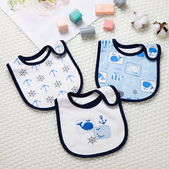 3pcs Cartoon Baby Washable Bibs Newborn Baby Drooling Towel