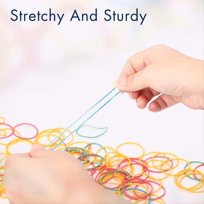 200pcs Multicolor High Elastic Durable Rubber Bands