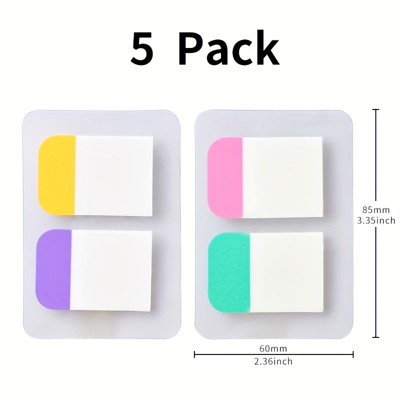 200 Adhesive Index Labels Colorful Page Markers for Books, Notes
