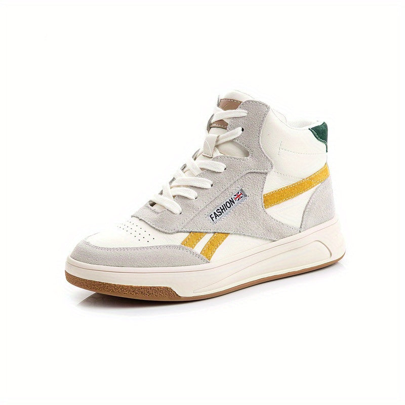 Women's High Top Thick Bottom Casual Flat Shoes