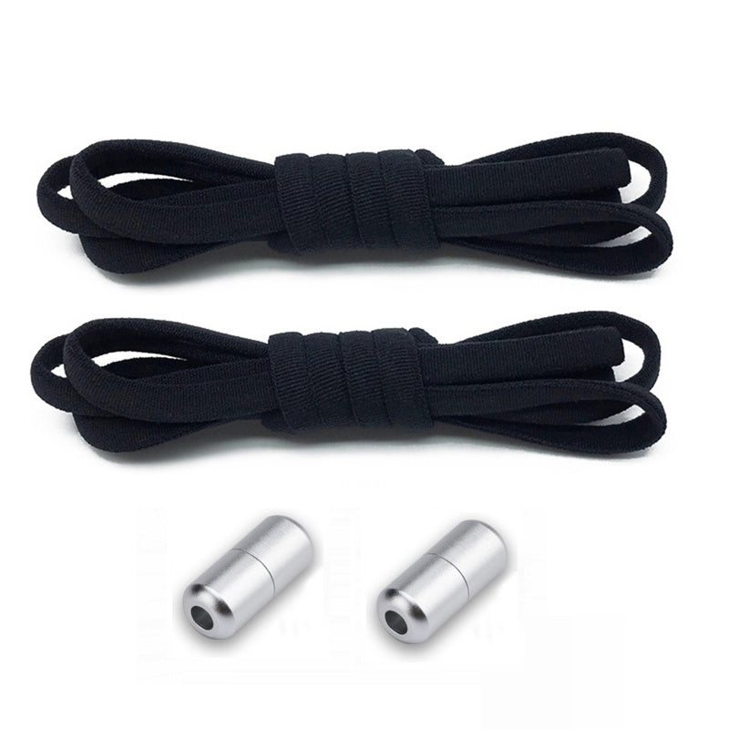 Elastic No Tie Shoelaces Semicircle Metal Lock