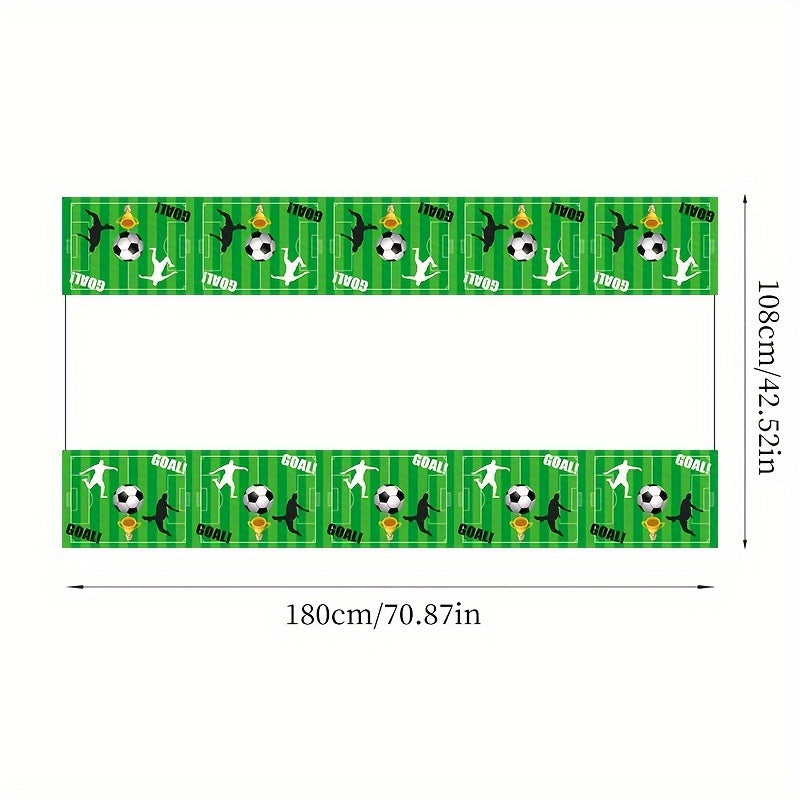 Sports Theme Party Tablecloth Kids Cartoon Birthday Disposable PET Tablecloth