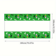 Sports Theme Party Tablecloth Kids Cartoon Birthday Disposable PET Tablecloth