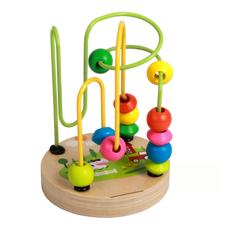 Kids Bead Stringing Toy Educational Building Blocks