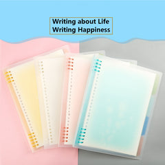A5 Candy PP Binder Wind Notebook Refill Shell