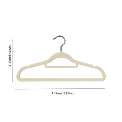 5pcs Velvet Hangers Non Slip Flocked Trouser Skirt Hanger