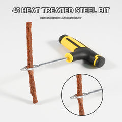 4pcs RV Tire Repair Kit w/ Rubber Strips Tubeless Puncture Plug Set