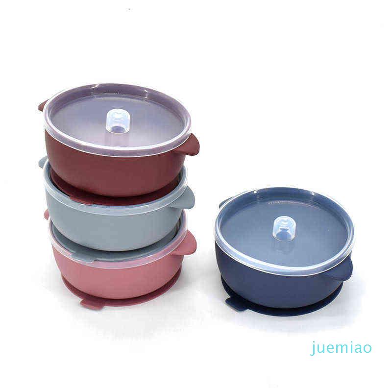 400ml Baby Silicone Bowl With Lid Baby Feeding Tableware
