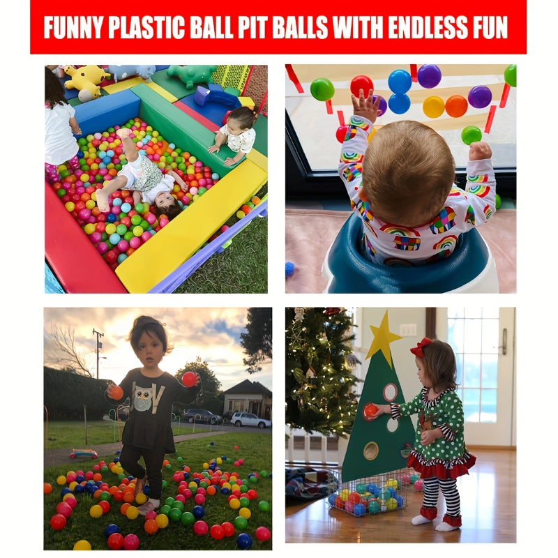 Soft Plastic Ocean Ball Pit Balls 100pcs for Kids Baby Pool Water Toys