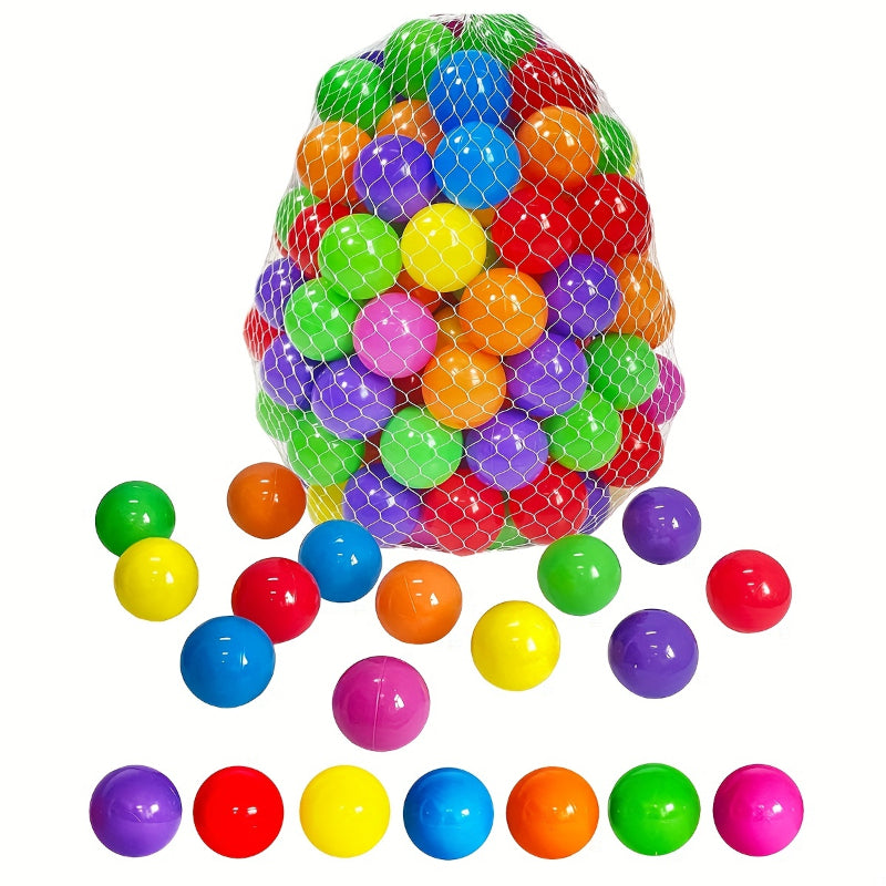 Soft Plastic Ocean Ball Pit Balls 100pcs for Kids Baby Pool Water Toys