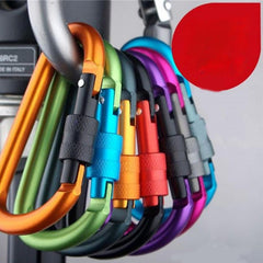 4pcs Aluminum Carabiner Key Chain Clip Snap Hook Outdoor Camping Karabiner