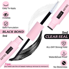 108pcs DIY Lash Extension Kit D Curl Lash Clusters Eyelash Extension Kit