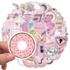 50pcs Cartoon Series Stickers Doodle Waterproof Motorcycles Stickers