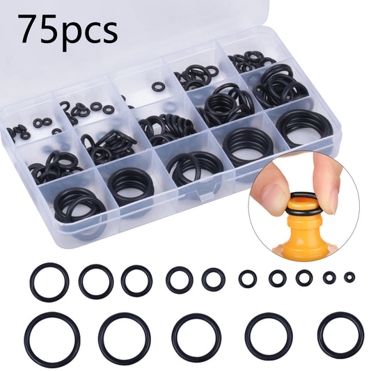 200pcs 15 Sizes Gasket Rings Set Rubber O Ring Assortment