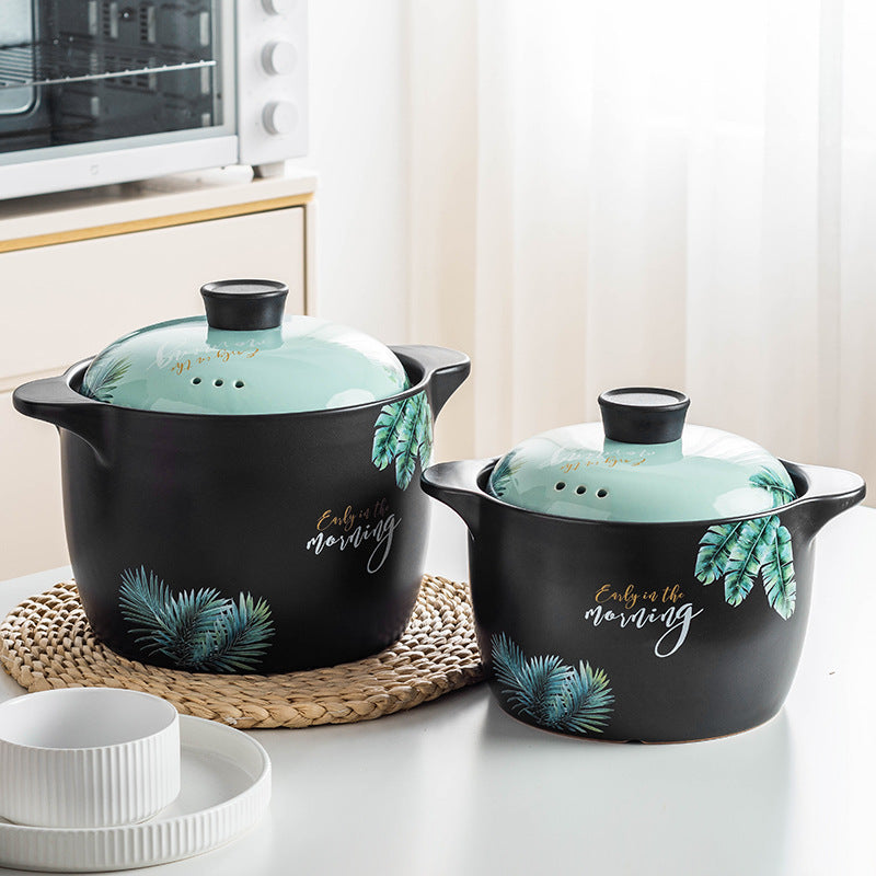 Casserole Stew Pot High Temp Resistant Soup Pot Ceramic Large Casserole